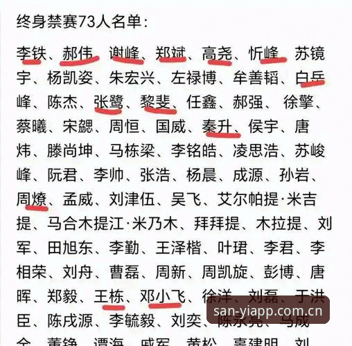三亿APP入口在哪 揭秘足协第三批禁足名单背后:中国足球反腐风暴下的技术视角